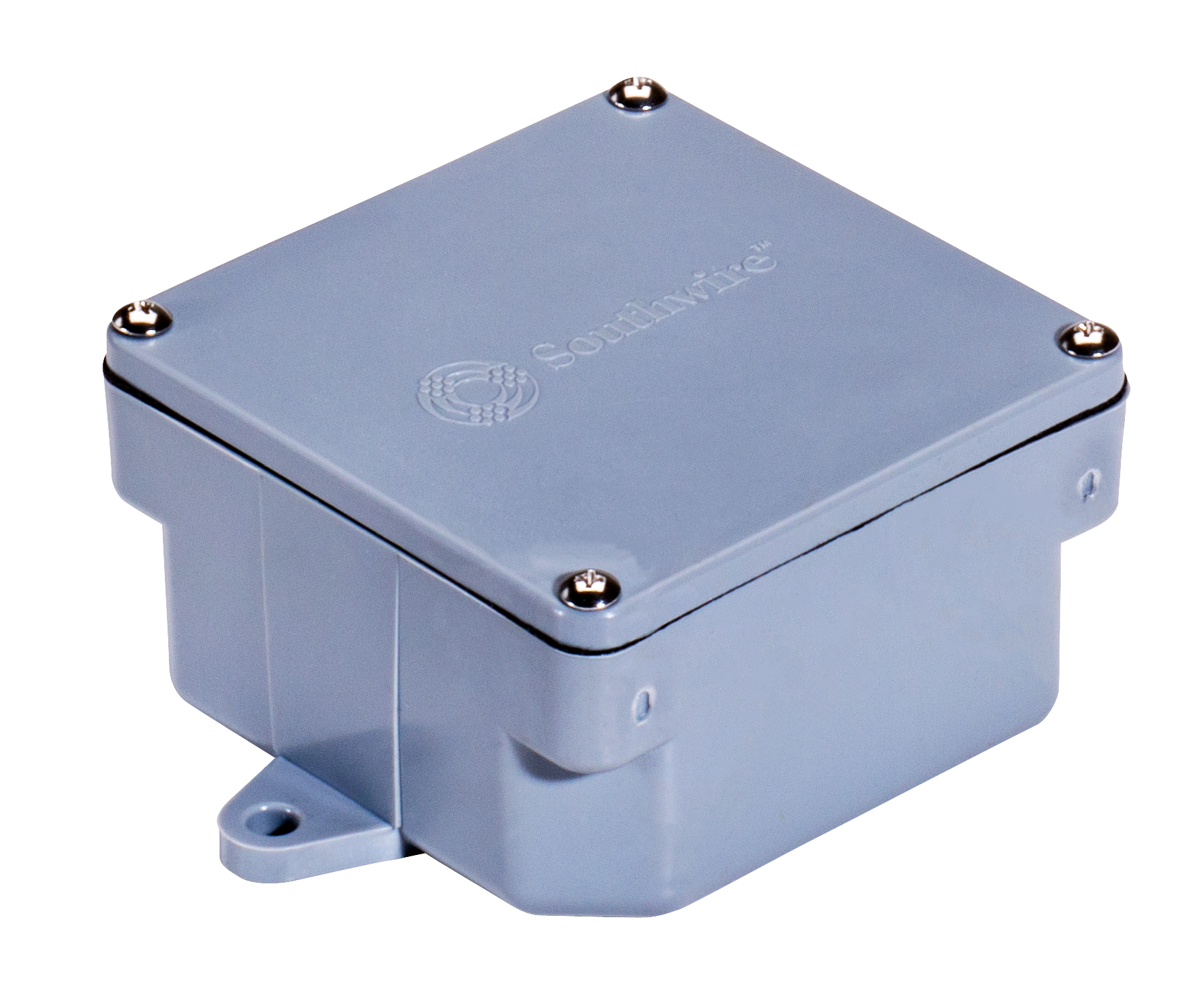 Caja PVC 4x4x2 Gris Con Tapa Uso Industrial - Imagen 1