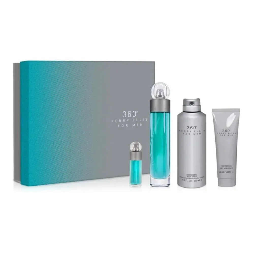 Perry Ellis 360 for Men [Set 4 Piezas] (C) | EDT